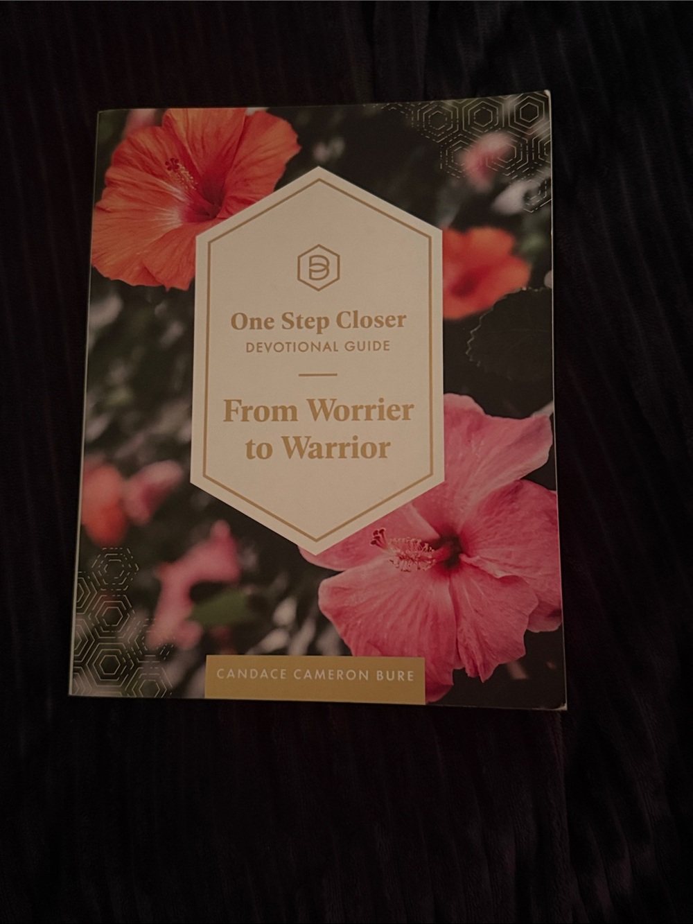 Candace Cameron Bure Pink Floral "One Step Closer" Devotional Guide